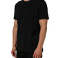 Dolce & Gabbana Black Cotton Crew Neck Short Sleeve T-shirt