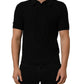 Dolce & Gabbana Black Silk Short Sleeve Knit Polo T-shirt