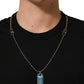 Dolce & Gabbana Black Dog Tag Short Sleeve CrewNeck T-shirt
