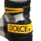 Dolce & Gabbana Multicolor Calf High Top Sneakers Shoes