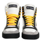 Dolce & Gabbana Multicolor Calf High Top Sneakers Shoes
