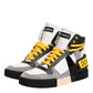 Dolce & Gabbana Multicolor Calf High Top Sneakers Shoes