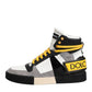 Dolce & Gabbana Multicolor Calf High Top Sneakers Shoes