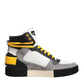 Dolce & Gabbana Multicolor Calf High Top Sneakers Shoes