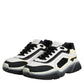 Dolce & Gabbana White Black Daymaster Two Tone Sneaker Shoes