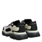 Dolce & Gabbana White Black Daymaster Two Tone Sneaker Shoes