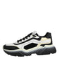 Dolce & Gabbana White Black Daymaster Two Tone Sneaker Shoes
