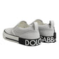 Dolce & Gabbana White Perforated Custom 2.Zero Sneakers Shoes