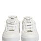 Dolce & Gabbana White Miami Leather Low Top Men Sneakers Shoes