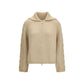 Moncler Beige Alpaca Vicugna Pacos Cardigan