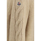 Moncler Beige Alpaca Vicugna Pacos Cardigan