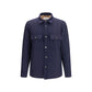 Jacob Cohen Blue Wool Oves Aries Full-Length Jacket