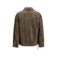 Golden Goose Brown Calf Leather Bos Taurus Leather Jacket