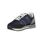 Gas Blue Polyurethane Mens Sneaker