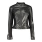 Guess Jeans Black Polyurethane Women's Jacket