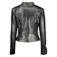 Guess Jeans Black Polyurethane Women's Jacket