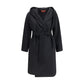 Max Mara Black Wool Oves Aries Coat