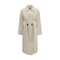 Max Mara White Wool Oves Aries Coat