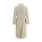 Max Mara White Wool Oves Aries Coat