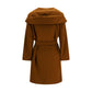 Max Mara Brown Wool Oves Aries Coat