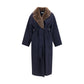 P.A.R.O.S.H. Blue Wool Oves Aries Coat