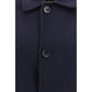 Etro Blue Wool Oves Aries Coat