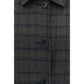 Etro Blue Wool Oves Aries Coat
