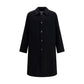 MM6 Black Wool Oves Aries Coat