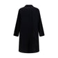 MM6 Black Wool Oves Aries Coat