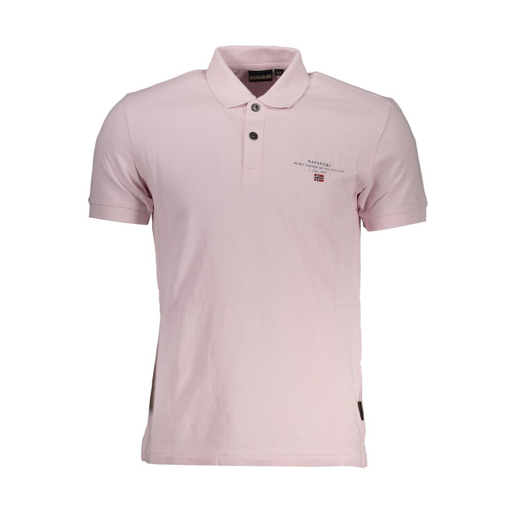 Napapijri Pink Cotton Polo Shirt
