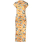 Desigual Orange Elastane Casual Dress