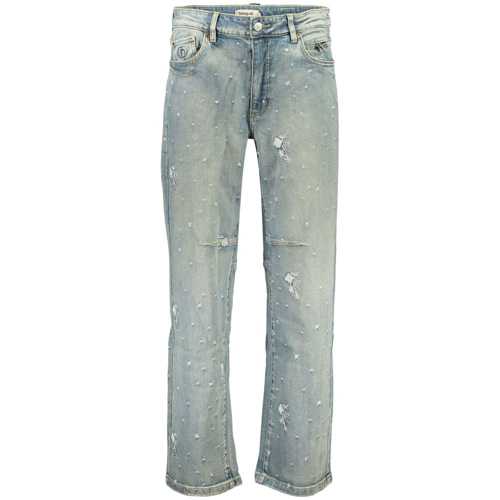 Desigual Blue Cotton Jeans Denim