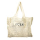 Guess Jeans Beige Cotton Handbag