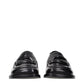 The Attico Black Leather Slip-On Loafers