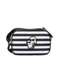 Karl Lagerfeld Black Fabric Crossbody Bag