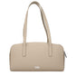 Karl Lagerfeld Beige Leather Shoulder Bag