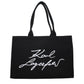 Karl Lagerfeld Black Fabric Shoulder Bag