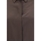Lardini Brown Silk Dress Shirt