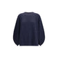 Fabiana Filippi Blue Wool Oves Aries Sweatshirt