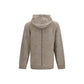 Giorgio Armani Beige Alpaca Vicugna Pacos Hoodie