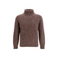 Brunello Cucinelli Bordeaux Wool Oves Aries Turtleneck