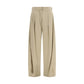The Row Beige Silk Casual Pants