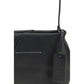 MM6 Black Calf Leather Bos Taurus Shoulder Bag
