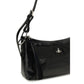 Vivienne Westwood Black Calf Leather Bos Taurus Shoulder Bag