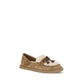 UGG Beige Suede Leather Slip-On Loafers