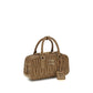 Miu Miu Beige Calf Leather Bos Taurus Handbag