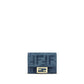 Fendi Blue Cotton Wallet
