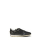 Valentino Garavani Black Calf Leather Bos Taurus Athletic Sneakers