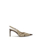 Gucci Beige Fabric High Heel Pumps