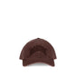 Ganni Bordeaux Cotton Cap (Baseball Hat)